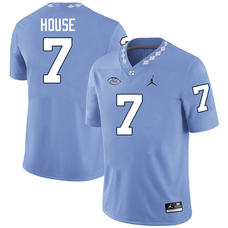 #7 Khmori House North Carolina Tar Heels Jerseys,Apparels,Uniforms Stitched-Carolina Blue